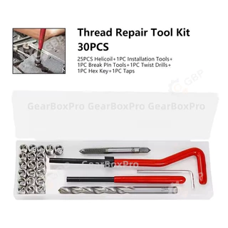 ชุดซ่อมเกลียวสปริง Thread Repair Kit 30 ชิ้น M5 M6 M8 สำหรับซ่อมเกลียวรูด น็อตเสีย ใช้กับรถยนต์ มอเตอร์ไซค์ งานช่าง