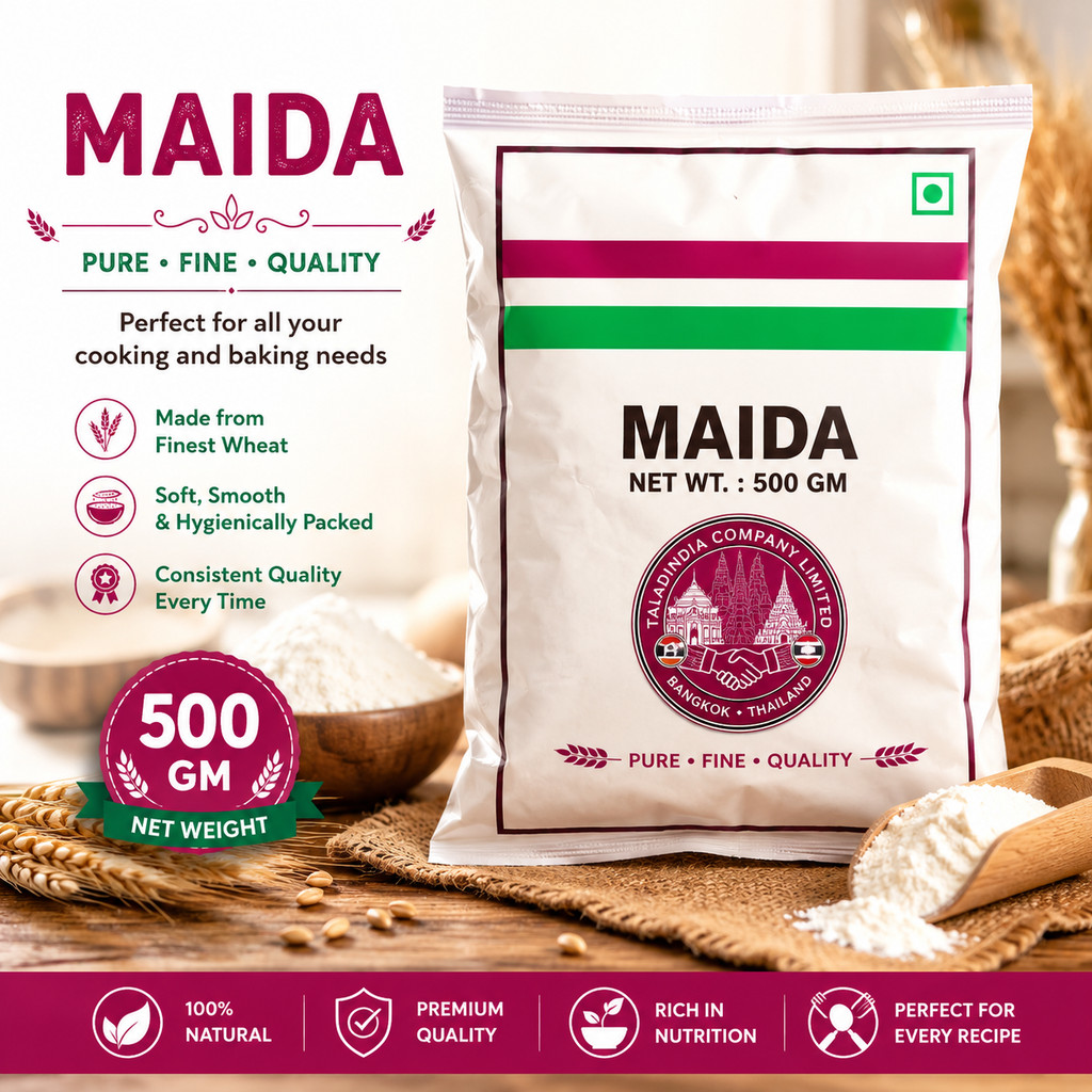 แป้งสาลี Premium Maida -- All Purpose Flour 500g