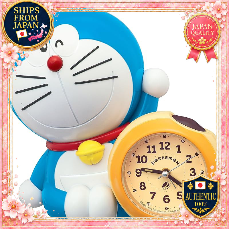 Seiko Clock Alarm Clock Talking 183x200x132mm Doraemon JF387A