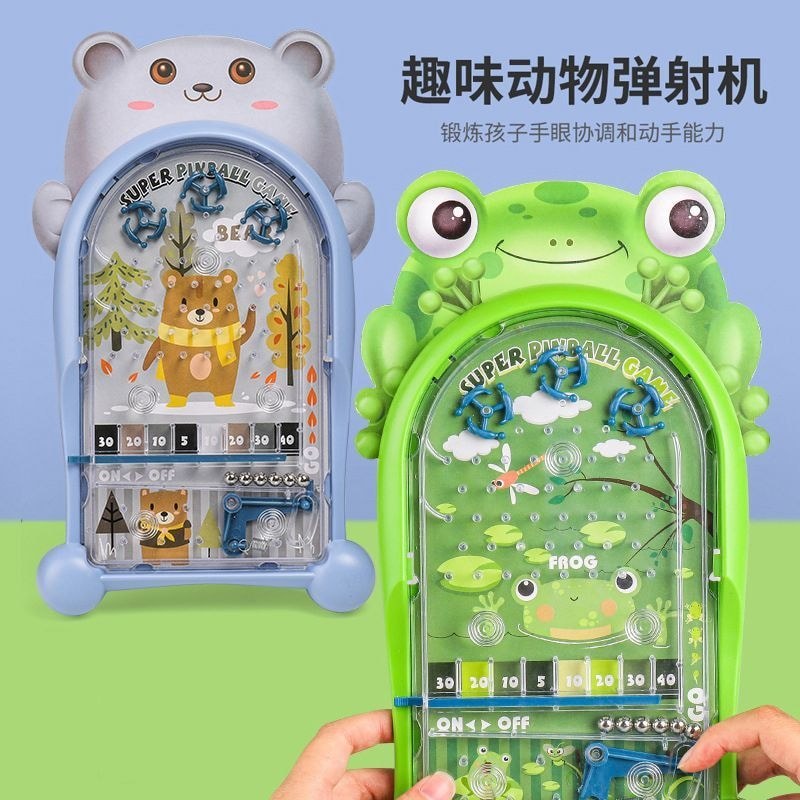 เด็กการศึกษาของเล่นมือถือเขาวงกต Pinball เครื่องนักเรียนอนุบาล Catapult เกมเครื่อง Pinball ตารางของข