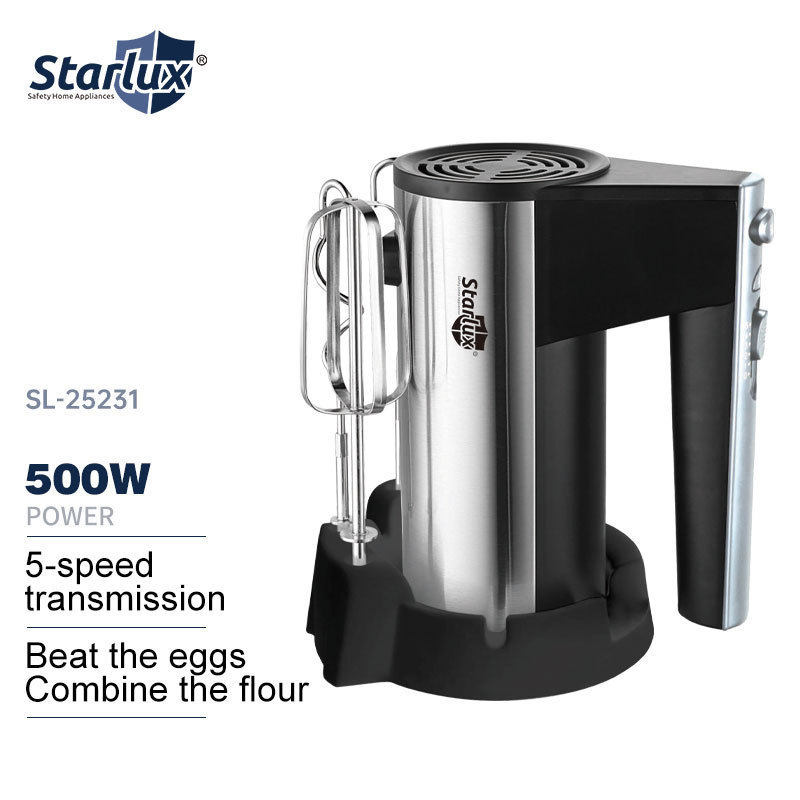 เครื่องตีไข่ไฟฟ้าขนาดเล็ก Starlux สำหรับตีไข่ขาว, บัตเตอร์, ครีม, อุปกรณ์ทำขนมเค้ก