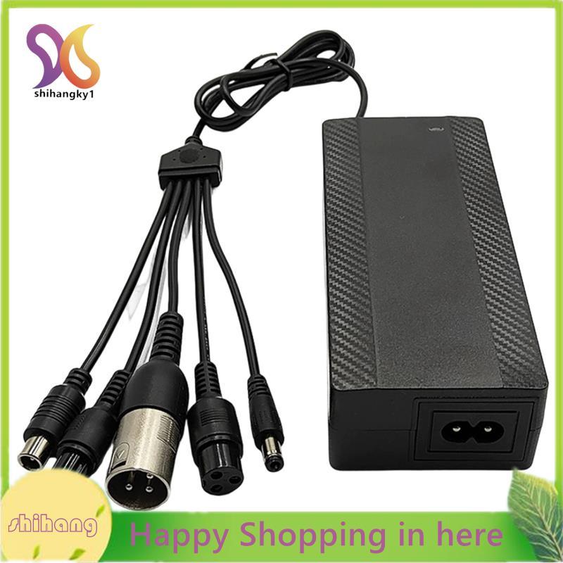 EBike Charger Hoverboard Charger สําหรับระบบแบตเตอรี่ 48v 13S, ปลั๊ก 5-In-1 Smart EBike Charger