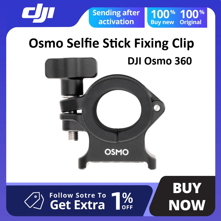 คลิปยึดไม้เซลฟี่ DJI Osmo 360 สําหรับ DJI Osmo 360 Panorama Camera ที่วางมอเตอร์ไซค์