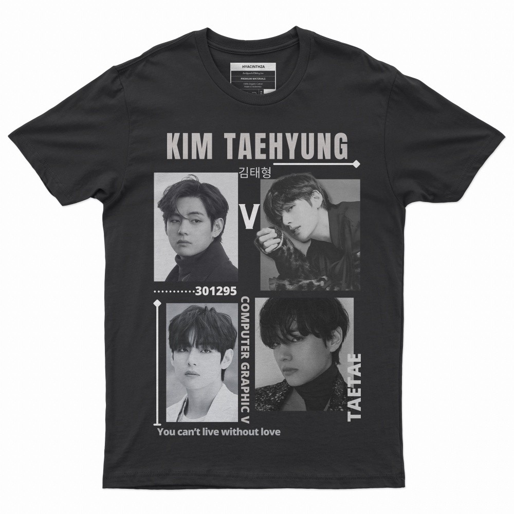 เสื้อยืด Kim Taehyung BTS (เสื้อยืด V BTS) เสื้อยืด BTS kpop Music