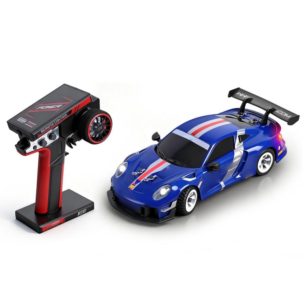 Hylukon WLtoys 1:28 RC Rally Cars 30KPH 4WD RTR รถแข่งความเร็วสูงพร้อมไฟ LED และ Gyroscope Professio