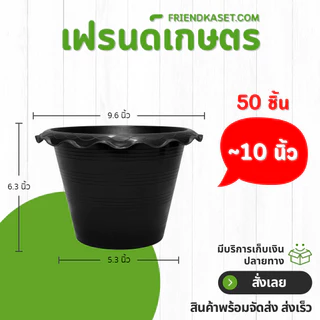 กระถาง 10 นิ้ว ยกมัด 25 ใบ ราคาโรงงาน สินค้าพร้อมส่ง ปลายทางได้