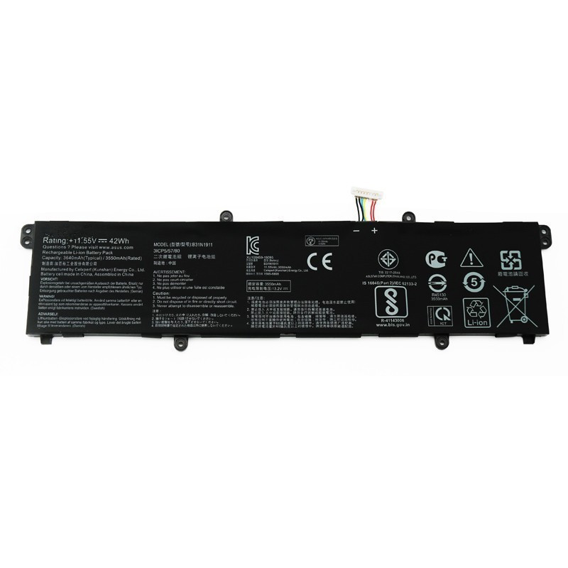 เหมาะสำหรับ ASUS ASUS V4050F คอมพิวเตอร์ REDOLBOOK14F X421 C31N1911 แบตเตอรี่ B31N1911