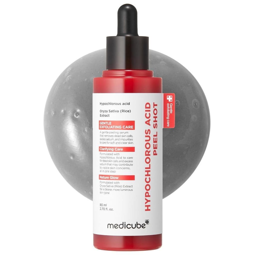 MedicubeHypochlorousAcidRicePeelShot|GentleExfoliatingSerumforDeadCells&PoreCare,kheads&ExcessSebumC