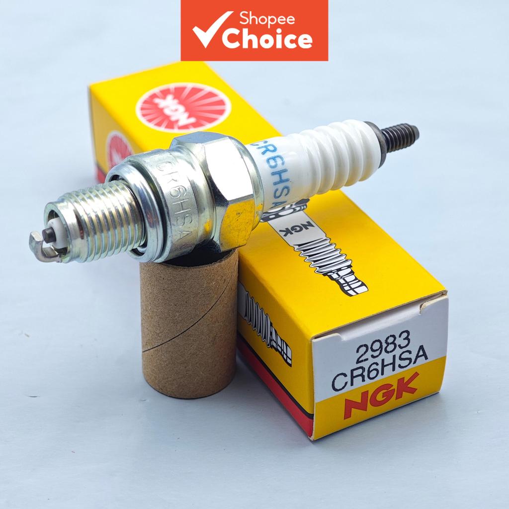 หัวเทียน NGK CR6HSA (2983) / CR7HSA (4549) หัวเทียนแบบนิเกิล Resistor สําหรับรถจักรยานยนต์