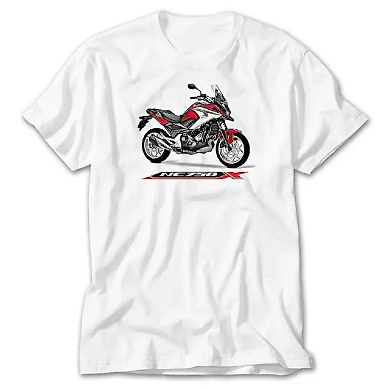 เสื้อยืดกีฬาสำหรับผู้ชายและผู้หญิง Honda NCX 750 Racing เสื้อยืดแขนสั้นสำหรับฤดูใบไม้ผลิและฤดูใบไม้ร