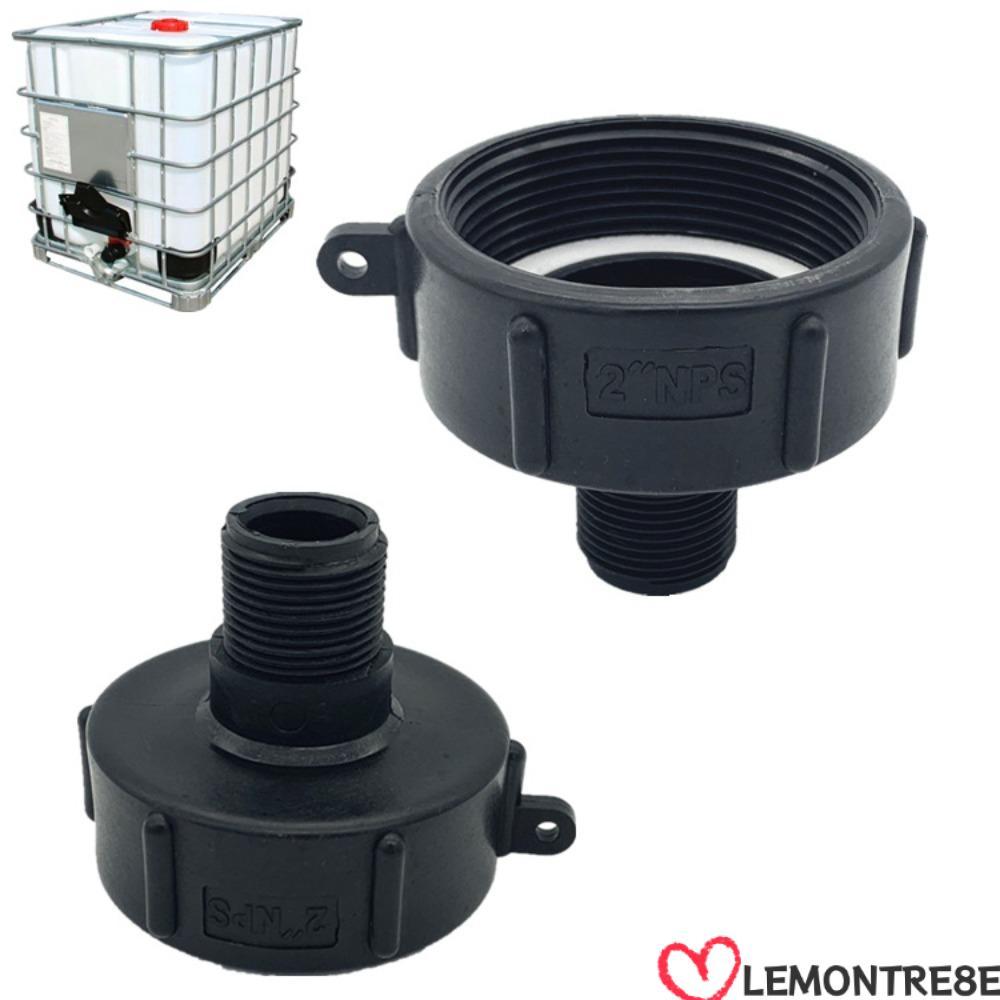 LEMONTREE IBC Ton Barrel Connector, IBC S60 IBC Tank Adapter, Fitting Fine Thread Plastic Hose Conne
