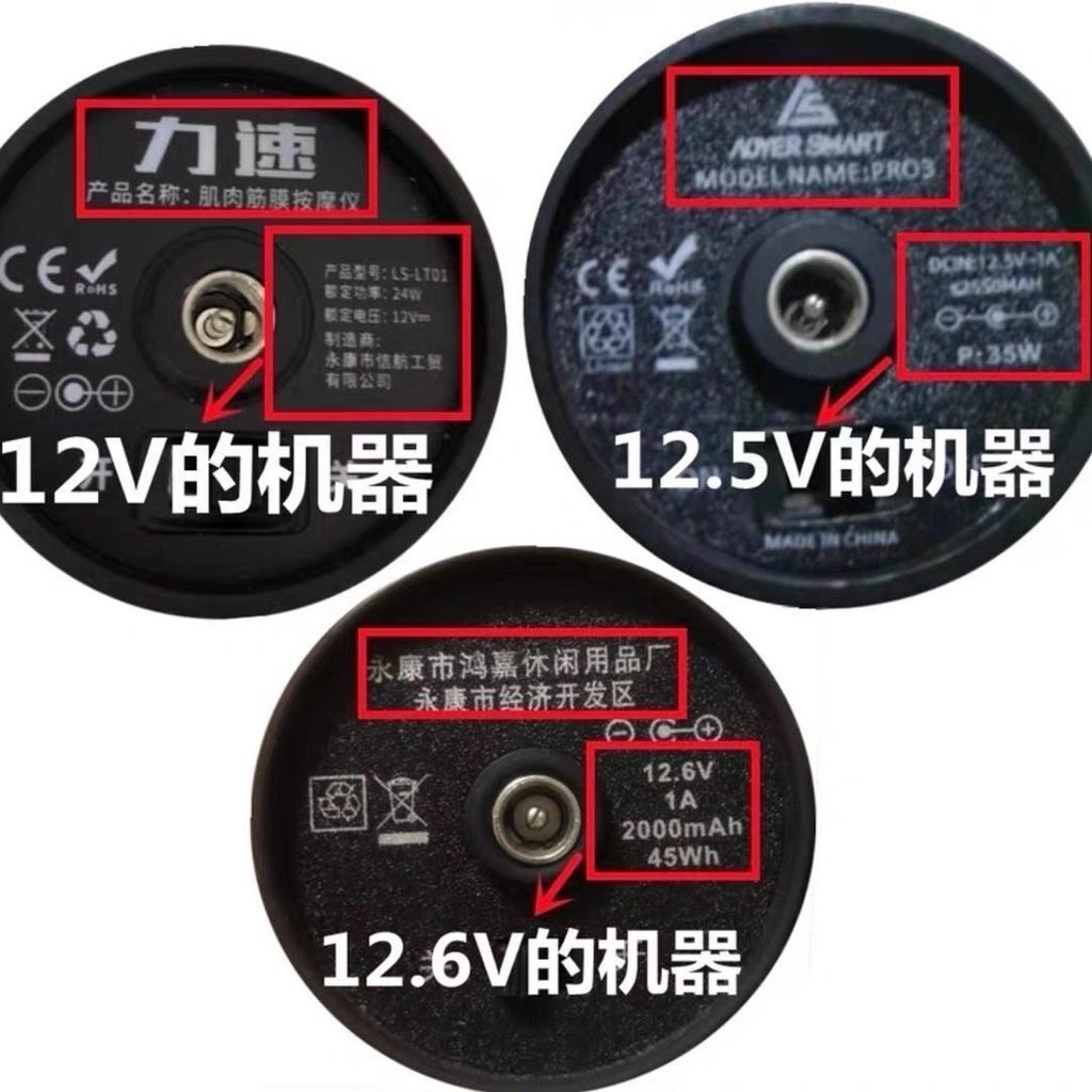 Kumamotos Fascia Gun Charger ความเร็ว DC12.5V12.6V12V Power Adapter 12V Universal Charger