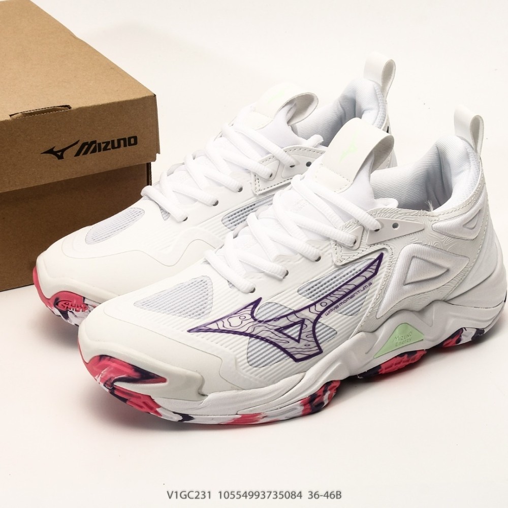 Mizuno Wave Momentum 3 รองเท้าวอลเลย์บอล รองเท้าฝึกซ้อม ระบายอากาศ รองเท้าแบดมินตันกีฬา unisex รองเท