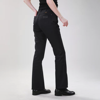 WRANGLER กางเกงขายาวผู้หญิง คอลเลคชั่น Wrangler Legends เอวสูง ทรงขาม้า รุ่น WR S226WBOTN03 สีดำ