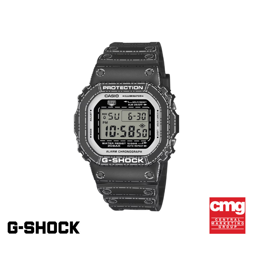 CASIO นาฬิกาข้อมือผู้ชาย G-SHOCK รุ่น DW-5600RGM-1DR สายเรซิ่น สีดำ
