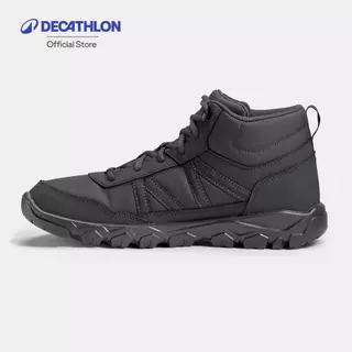 Decathlon Men’S Hiking Boots รองเท้าหุ้มข้อเดินป่าสำหรับผู้ชายรุ่น Nh100 - Black