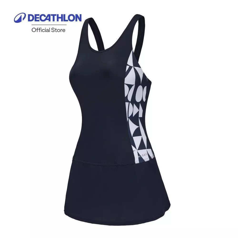 Decathlon Women’S One-Piece Swimsuit Vega Skirt ชุดว่ายน้ำวันพีซทรงกระโปรงผู้หญิง รุ่น Vega