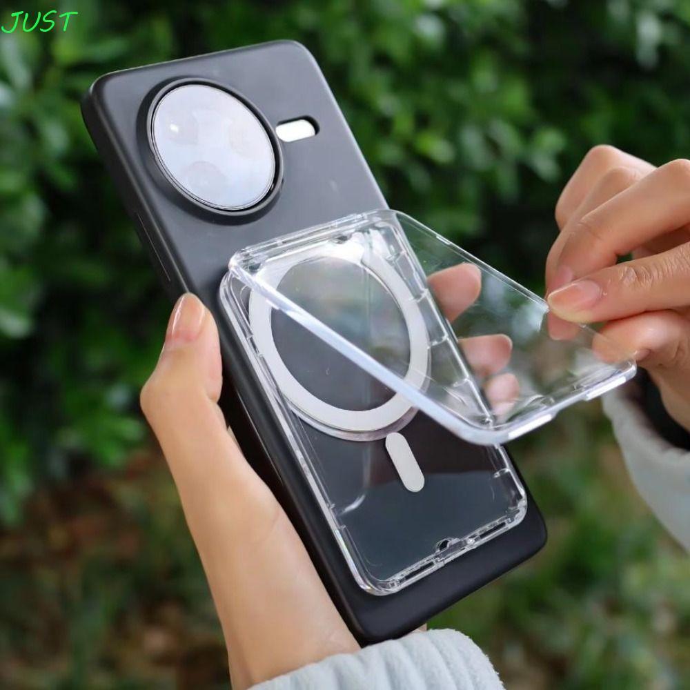 JUST Magnetic Card Holder, Multi-card Support Magnetic Design Phone Wallet Stick, พับ 2 Card Phone P