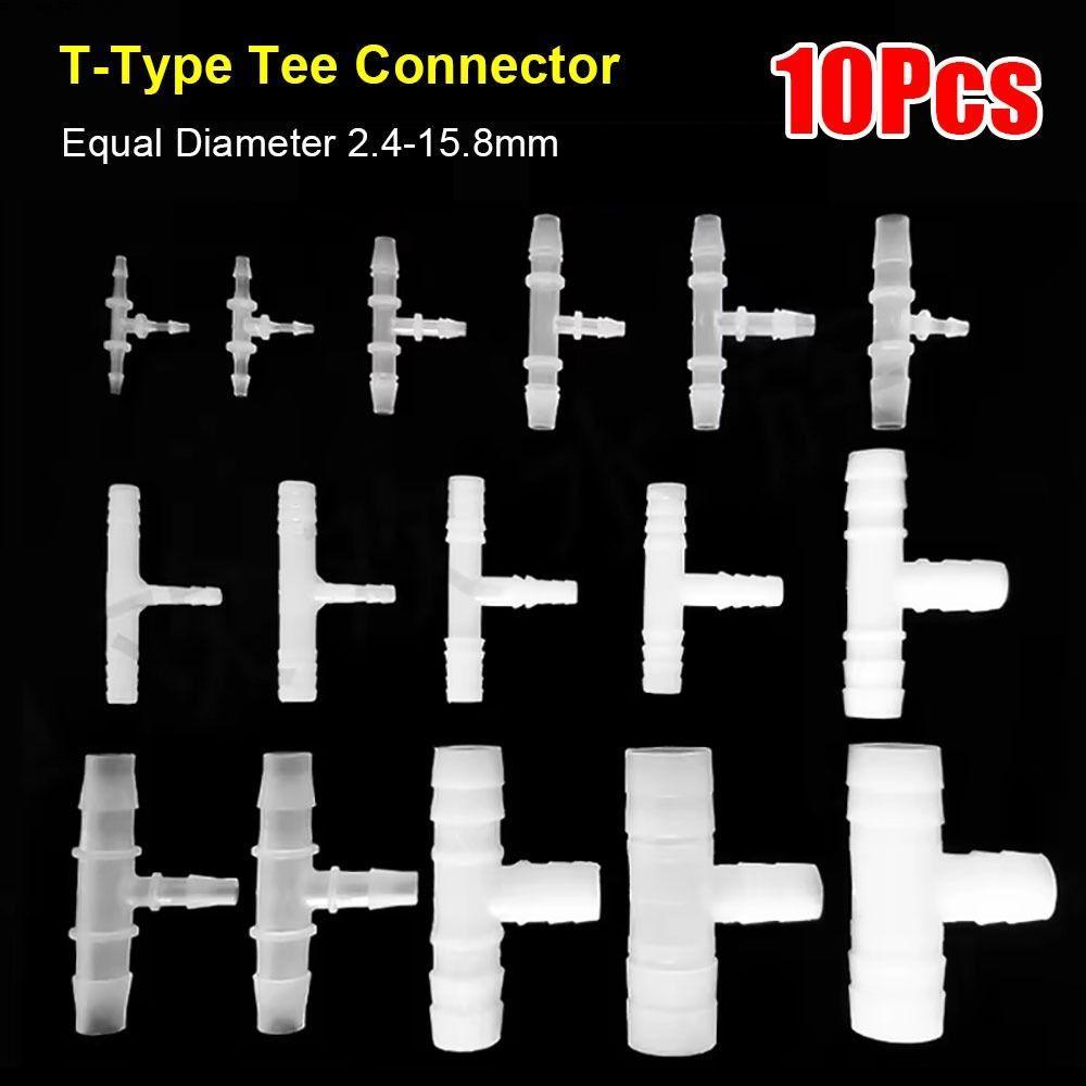 BOOMLIFE1232T 10 ชิ้น 3 ทางเชื่อมต่อ, 1.6-15.8 มิลลิเมตร Equal เส้นผ่านศูนย์กลาง T-Type Tee Connecto