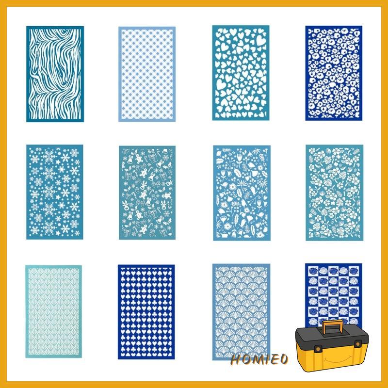 HOMIE0 Reusable-Silk Screen Stencils Multifunctional Silk Screen Stencils Mesh-Stencils Transfer สํา