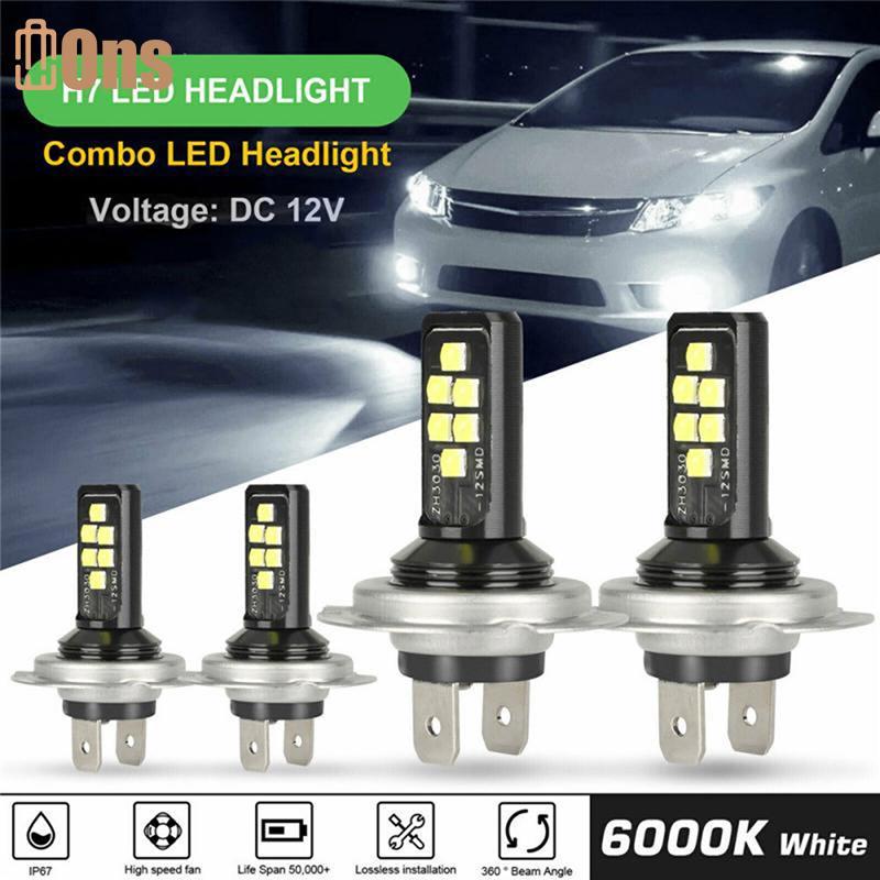 Ons H4 H7 ไฟหน้ารถ LED ชุดหลอดไฟ High Low Beam LED ไฟรถยนต์หลอด LED ที่