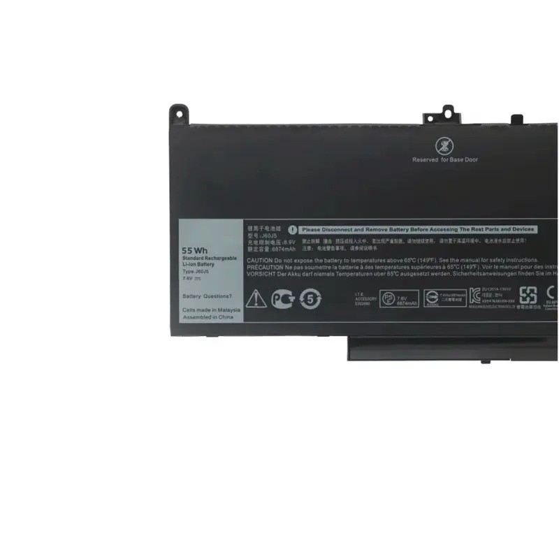 สําหรับ Dell Latitude E7270 E7470 J60J5 R1V85 MC34Y 242WD 7.6V 55Wh J60J5 แบตเตอรี่แล็ปท็อป