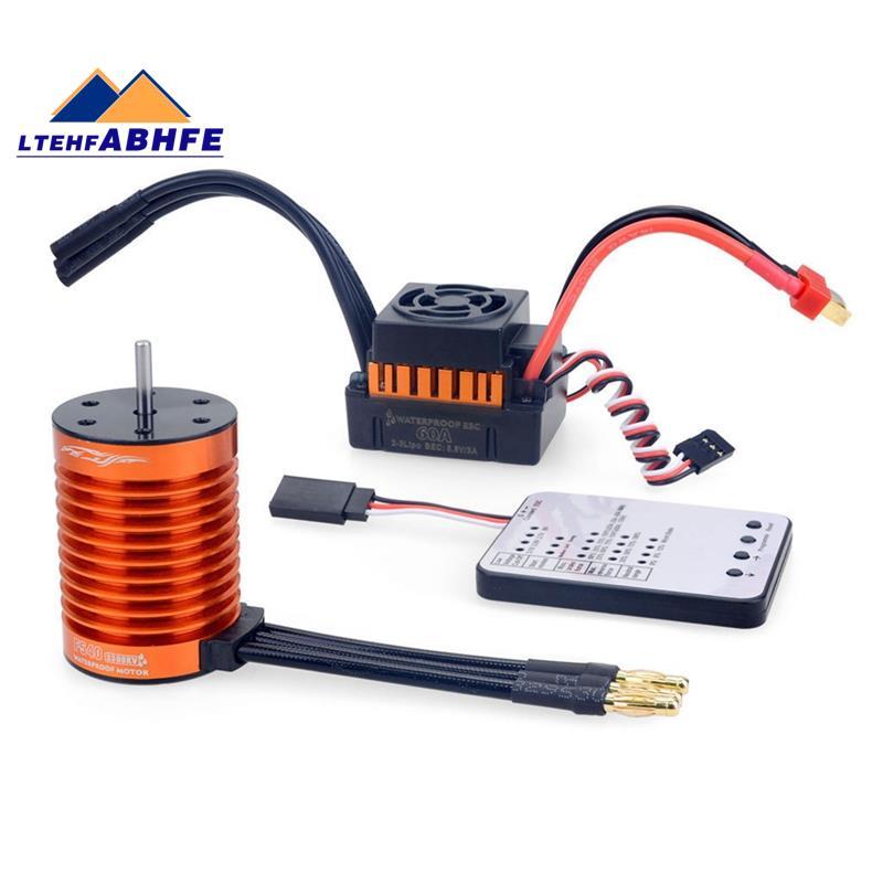 [ขายร้อน L]กันน้ํา F540 4370Kv Rc มอเตอร์ไร้แปรงพร้อมชุดคอมโบ 60A Esc สําหรับรถยนต์ Rc