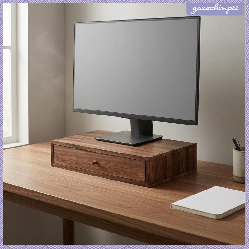 [Gazechimp] Tabletop Drawer Organizer Pull-out Drawer Wood Desk Organizer สี่เหลี่ยมผืนผ้า