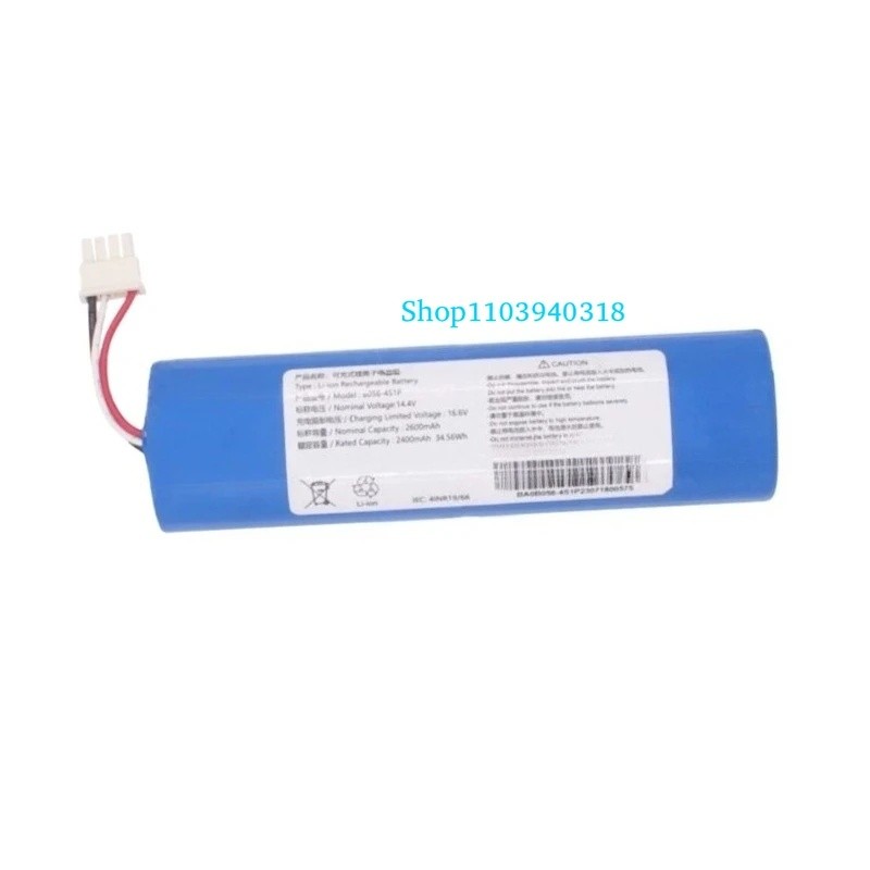 สําหรับเครื่องกวาดแบตเตอรี่ 2600mAh 14.4V B056-4S1P แบตเตอรี่