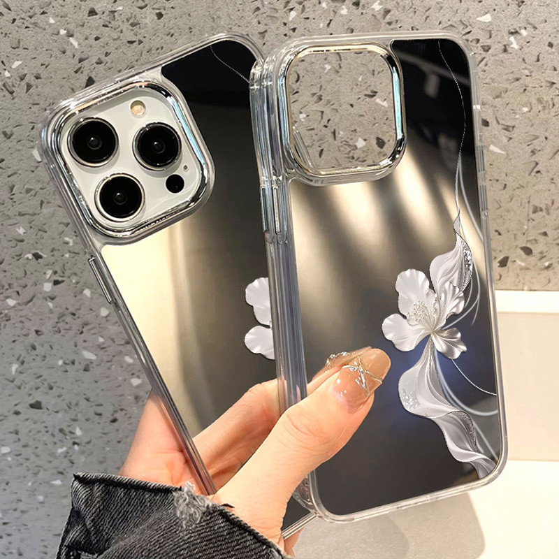 Mirror เคสโทรศัพท์ For iPhone 11 Pro Max Air 15 Pro Max เคสไอโฟน17 Pro Max 16 12 Pro Max 13