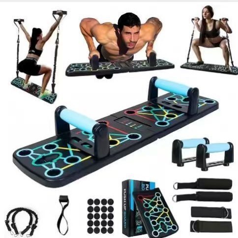 มัลติฟังก์ชั่น Push-Up Board Bracket อุปกรณ์บ้านกล้ามเนื้อหน้าอกการออกกําลังกายการฝึกอบรมบอร์ดในร่ม 