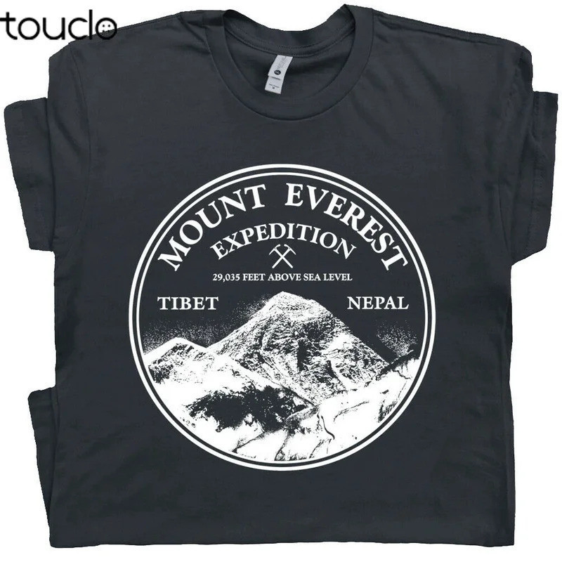 เสื้อยืด Mount Everest, Mendaki Gunung, Vintage, Ski, โปสเตอร์, แพทช์, รูปลอก
