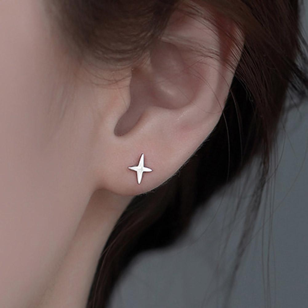 Star Stud ต่างหูสําหรับผู้ชายผู้หญิง Cool ต่างหูแฟชั่นหู K7f0