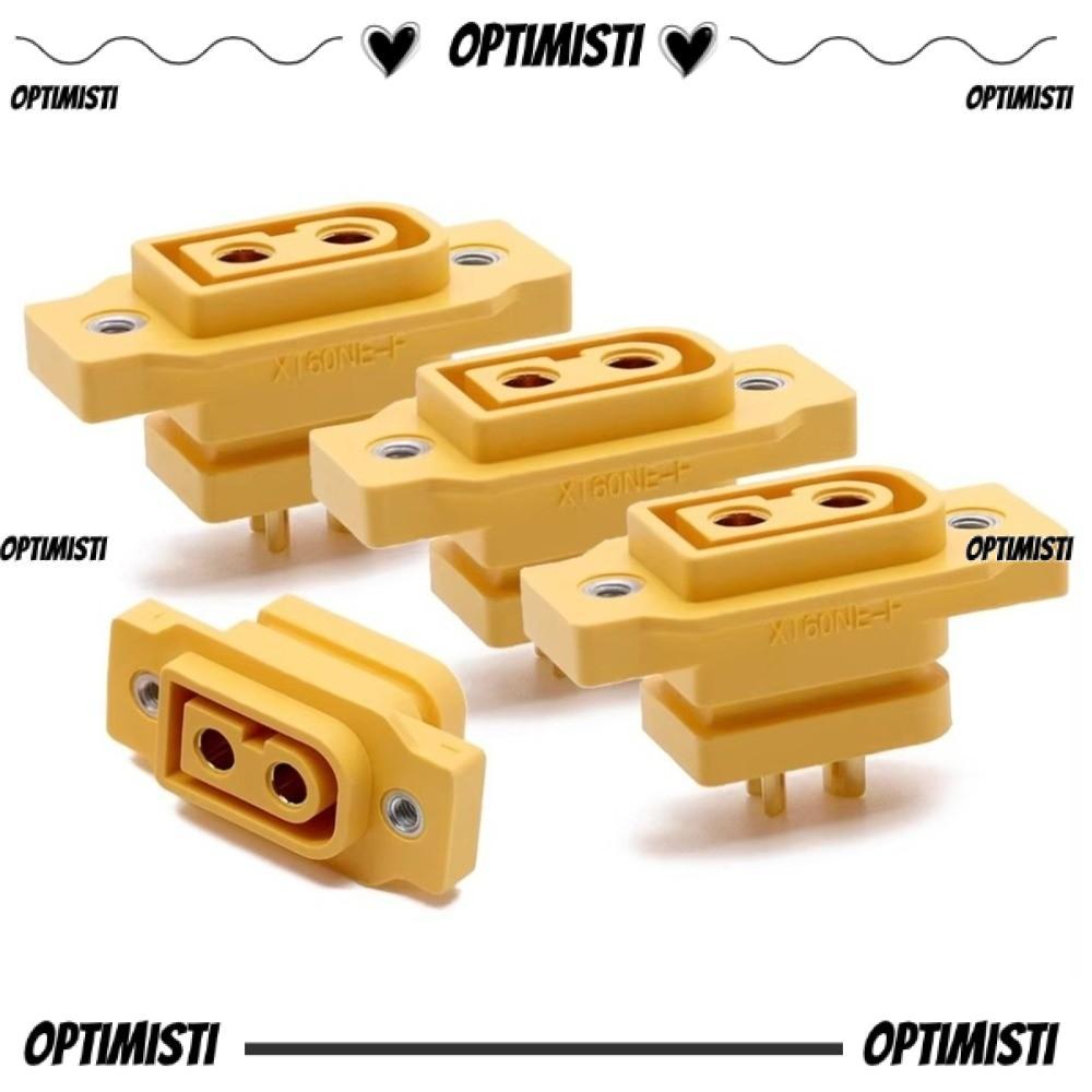 OPTIMISTIVF XT60NE-F ปลั๊ก, ชุบทองดําเหลือง XT90NE-F Connector, DC500V 3.5 มม./4 มม. ขั้วต่อ Amass อ