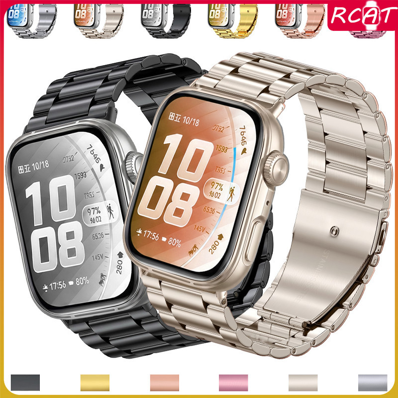 สายรัดโลหะสแตนเลส for Smartwatch Huawei Watch Fit 5/5 Pro/4/4 Pro/3 สายรัดข้อมือปรับได้สายรัดข้อมืออุปกรณ์เสริม