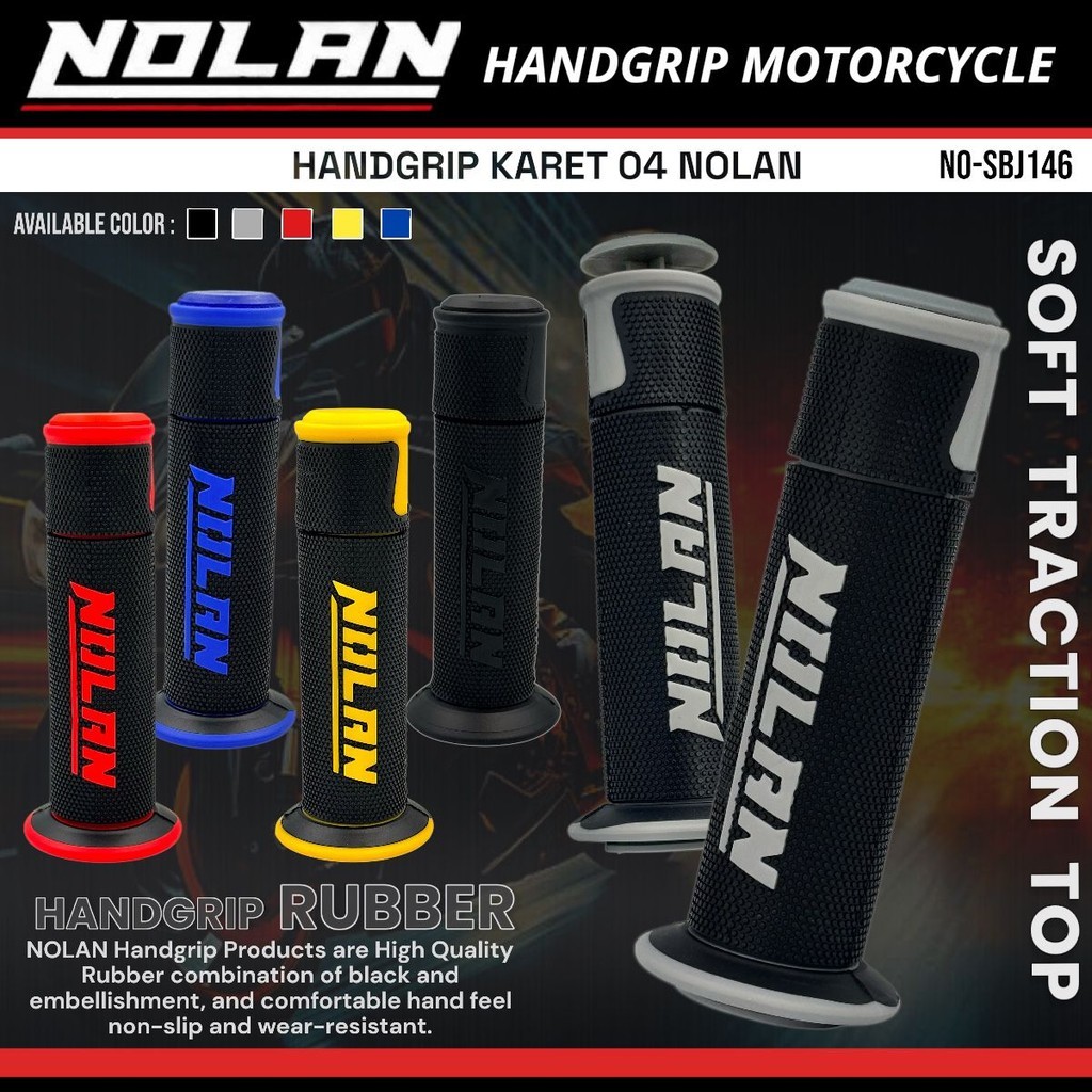 ปลอกแฮนด์ยาง NOLAN 04 Nolan SBJ146 Universal Motorcycle Grip