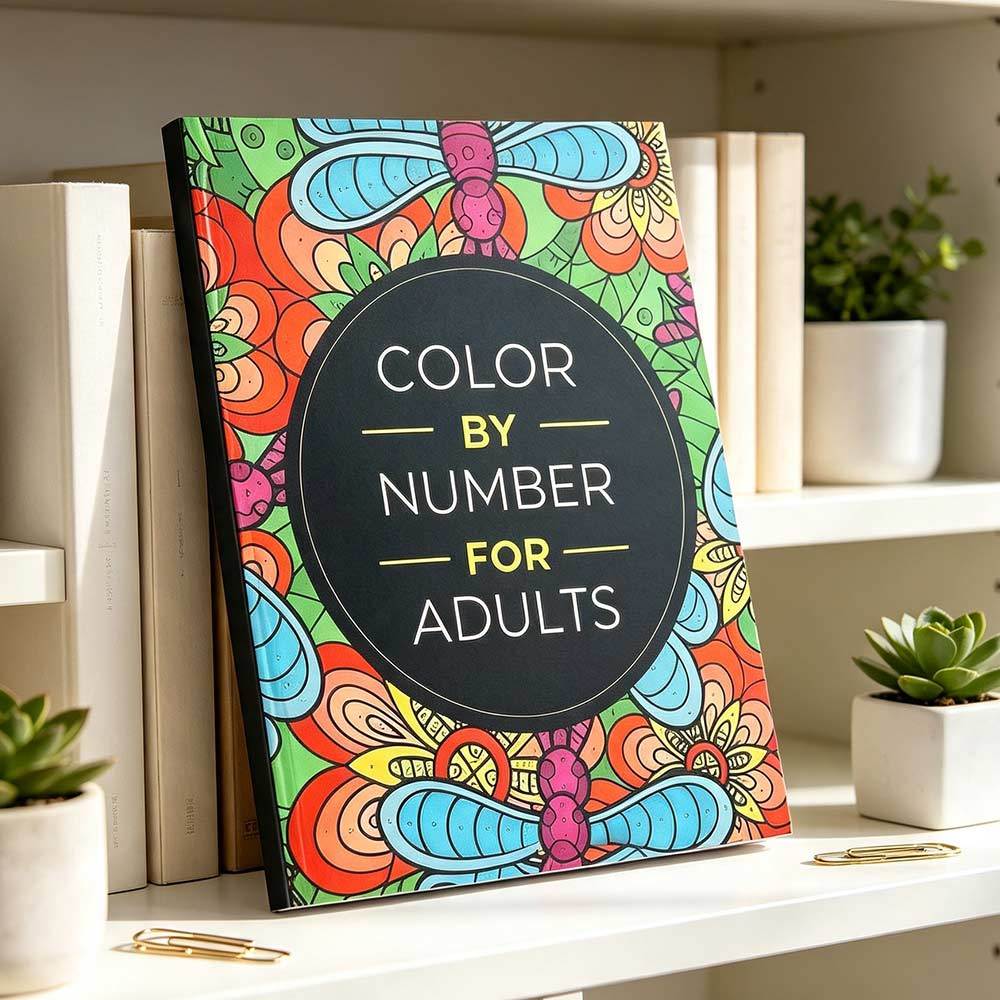 Color By Number for Adults: Adult Number Coloring Book, Stress‑Relieving Insects & Floral Patterns