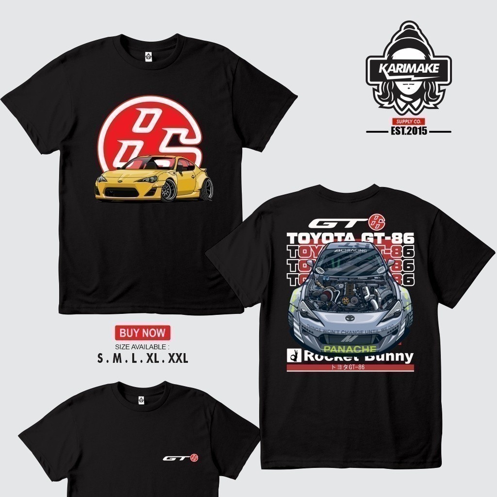 Toyota แฟชั่น 2026 เสื้อยืดแฟชั่น Toyotta Ft86 Gt86 Ft 86 Gt 86 Jdm ยานยนต์เสื้อยืด - Krmk