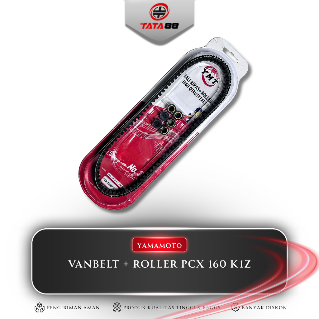 VANBELT + ROLLER PCX 160 K1Z YAMAMOTO - V-BELT ASSY HONDA PCX 160 K1Z MOTORCYCLE SET CVT BELT DRIVE 
