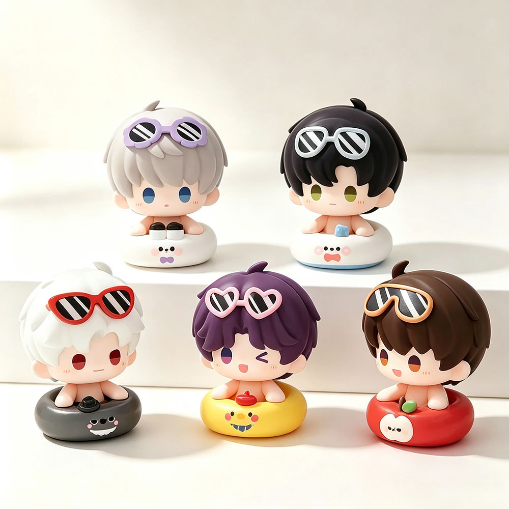 เกม Love และ Deepspace Xavier Zayne Sylus Rafayel Caleb รุ่น Q รูปคอลเลกชันโต๊ะเครื่องประดับของเล่นอินเทรนด์
