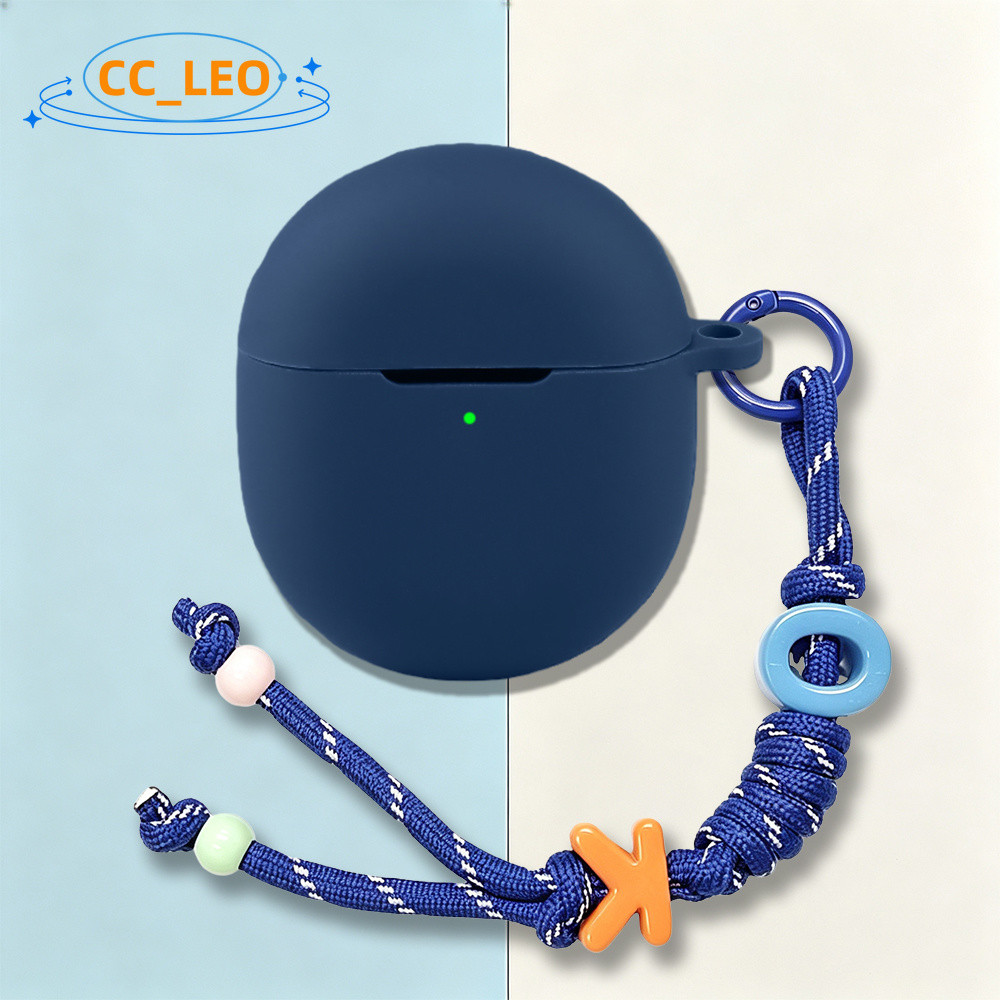 Suitable for Google Pixel Buds 2 Case Soft Silicone Case Cute OK Lanyard Google Pixel A-Series Shock