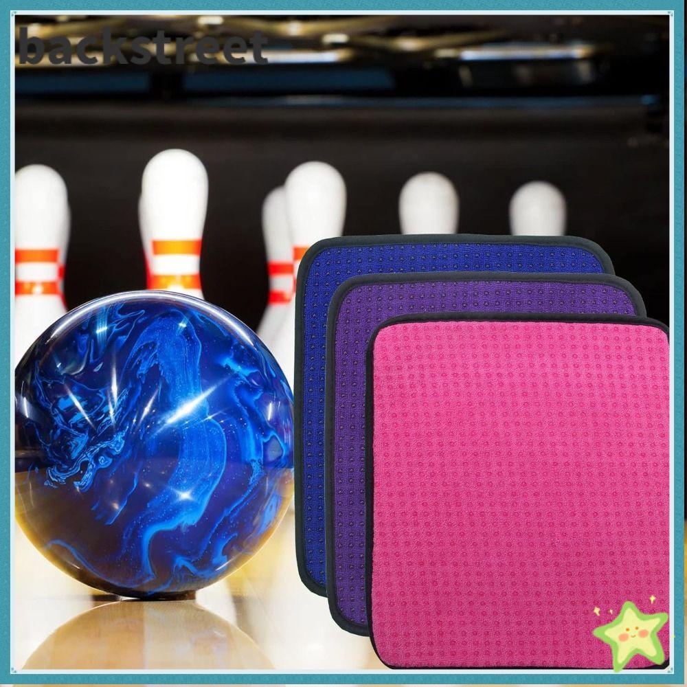 BACKSTAGEDV Bowling Ball Towel, Absorbent Double Sided Bowling Ball Shammy, Reusable Microfiber Dirt