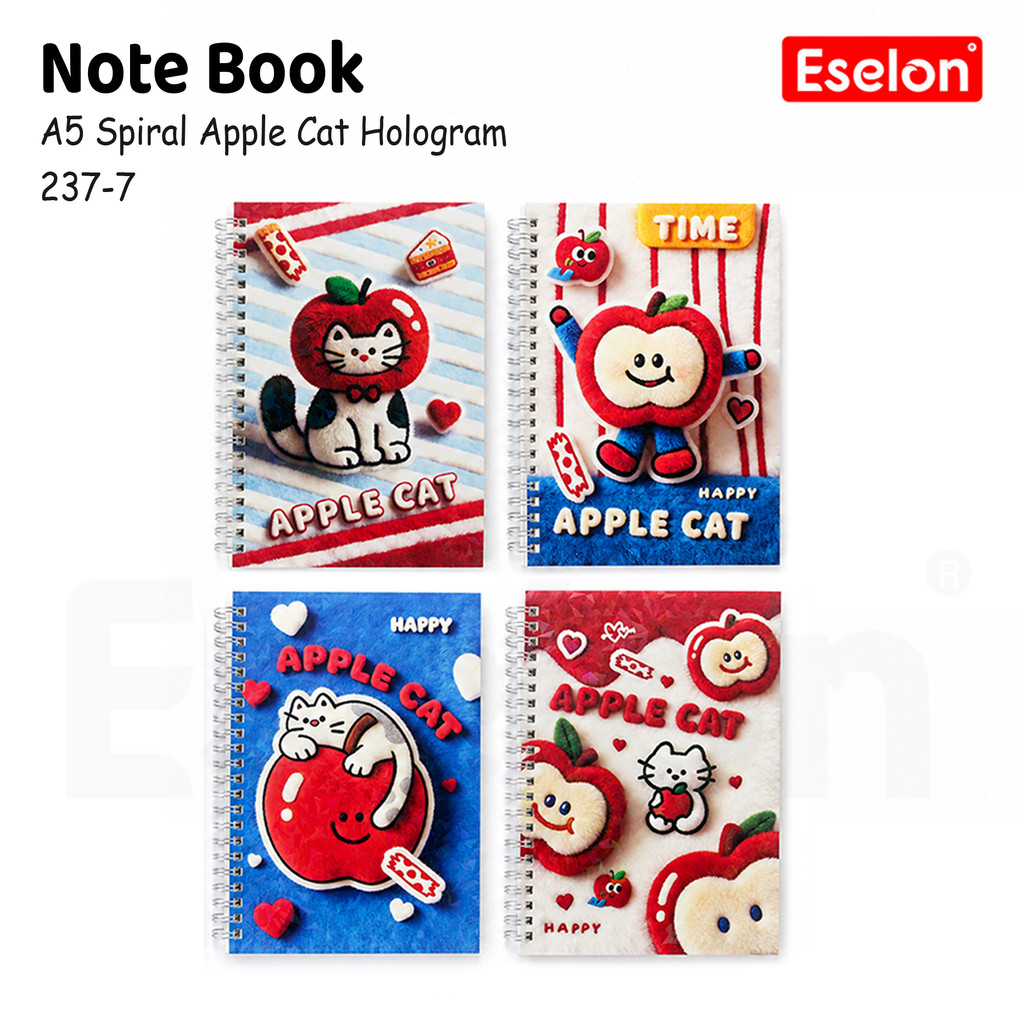 A5 HOLO SPIRAL NOTEBOOK / A5 CHARACTER SPIRAL DIARY NOTEBOOK