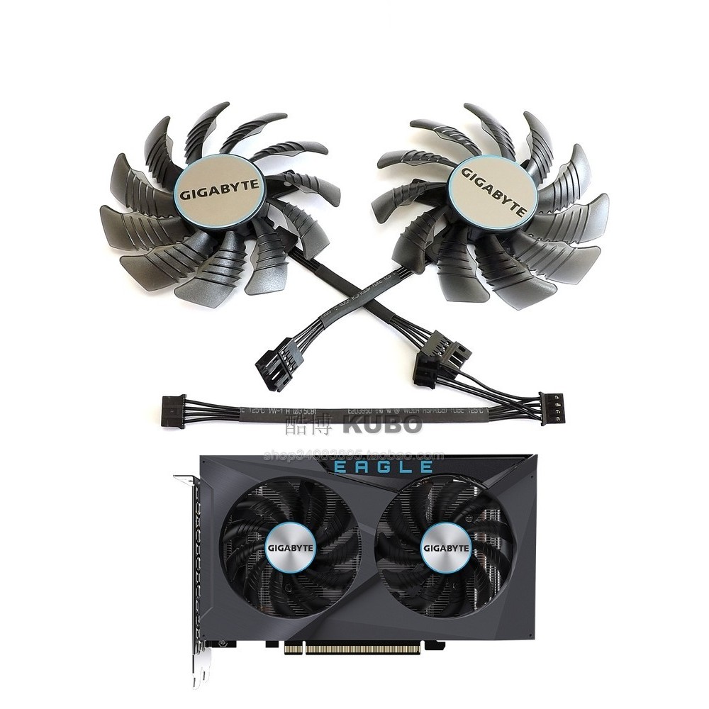 [อุปกรณ์ระบายความร้อน] GIGABYTE GIGABYTE RX6400 6500XT EAGLE Falcon Graphics Fan Forward Reverse Dua