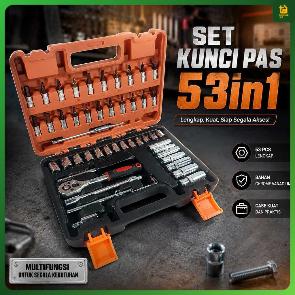 ชุดประแจ Taffia Professional Tools 53in1 - CR-V53