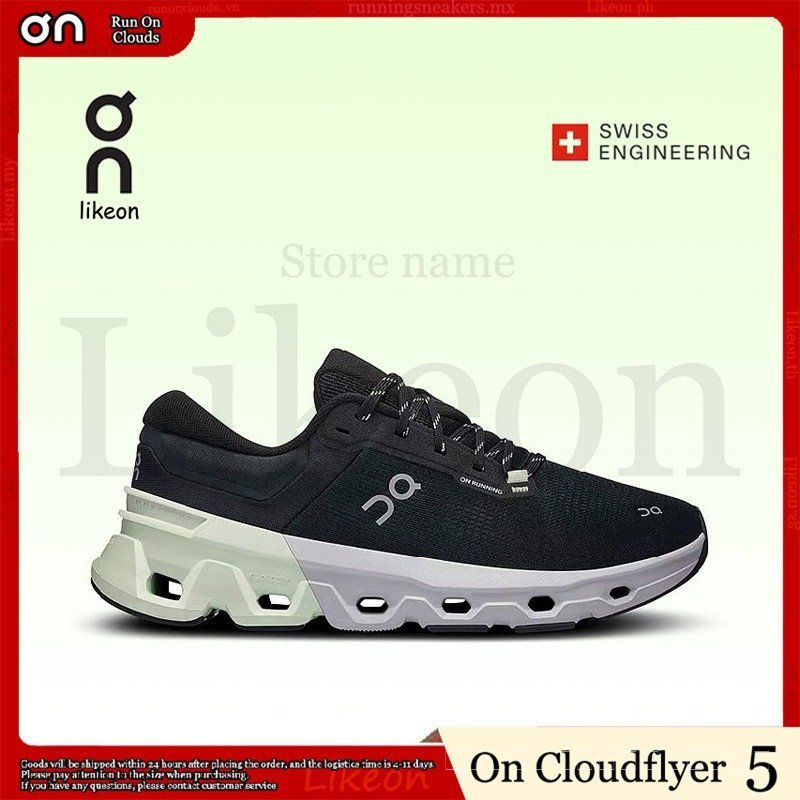 On Cloudflyer 5 รองเท้าวิ่งกันกระแทกน้ําหนักเบา Jungle|ลิมา UY34
