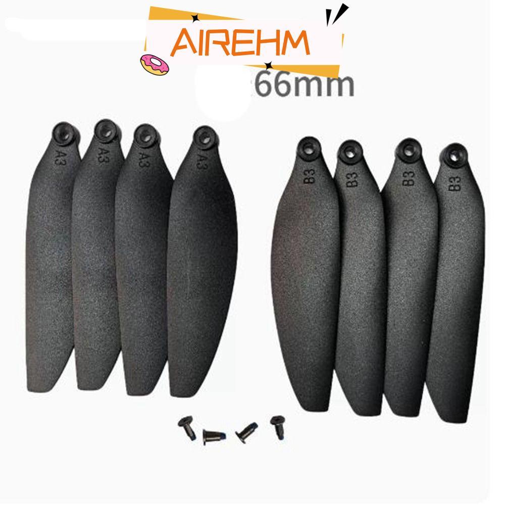 AIRE1HM ใบพัดพับ, Universal พลาสติกรีโมทคอนโทรล Drone อะไหล่, 58 มม./66 มม.สีดํา Quadcopter ใบมีดอะไ