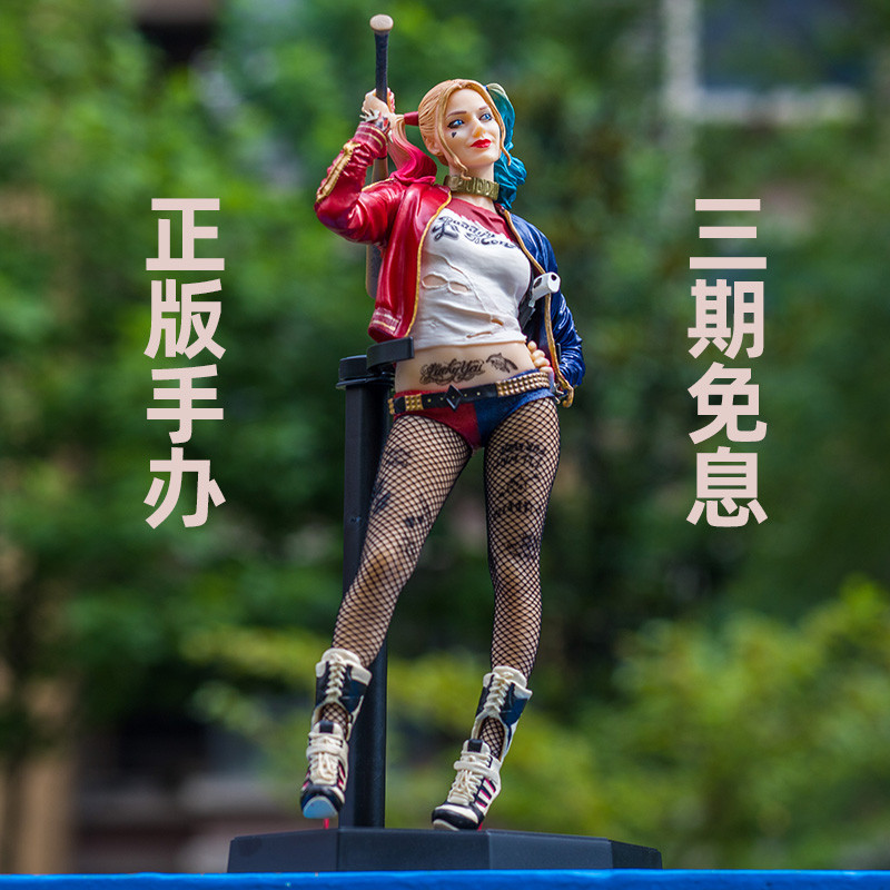 Harley Quinn Harley Quinn Hand-Made รูปปั้นของแท้ DC เครื่องประดับ CrazyToys ใหญ่ 30 ซม. Raptor Squa
