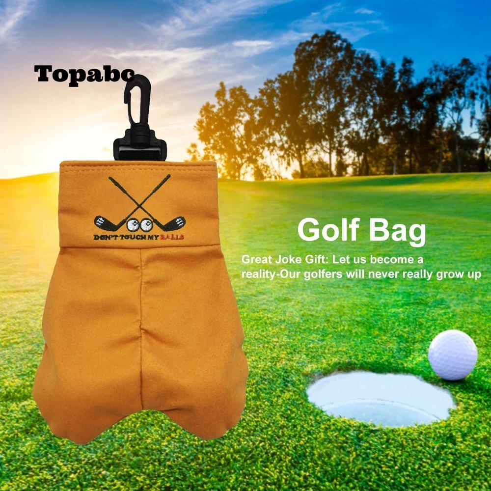 TOPABC Golf Bag Golf Ball Holder Prank Golf Sacks สําหรับกีฬากลางแจ้งแบบพกพา Golf Ball Carrier