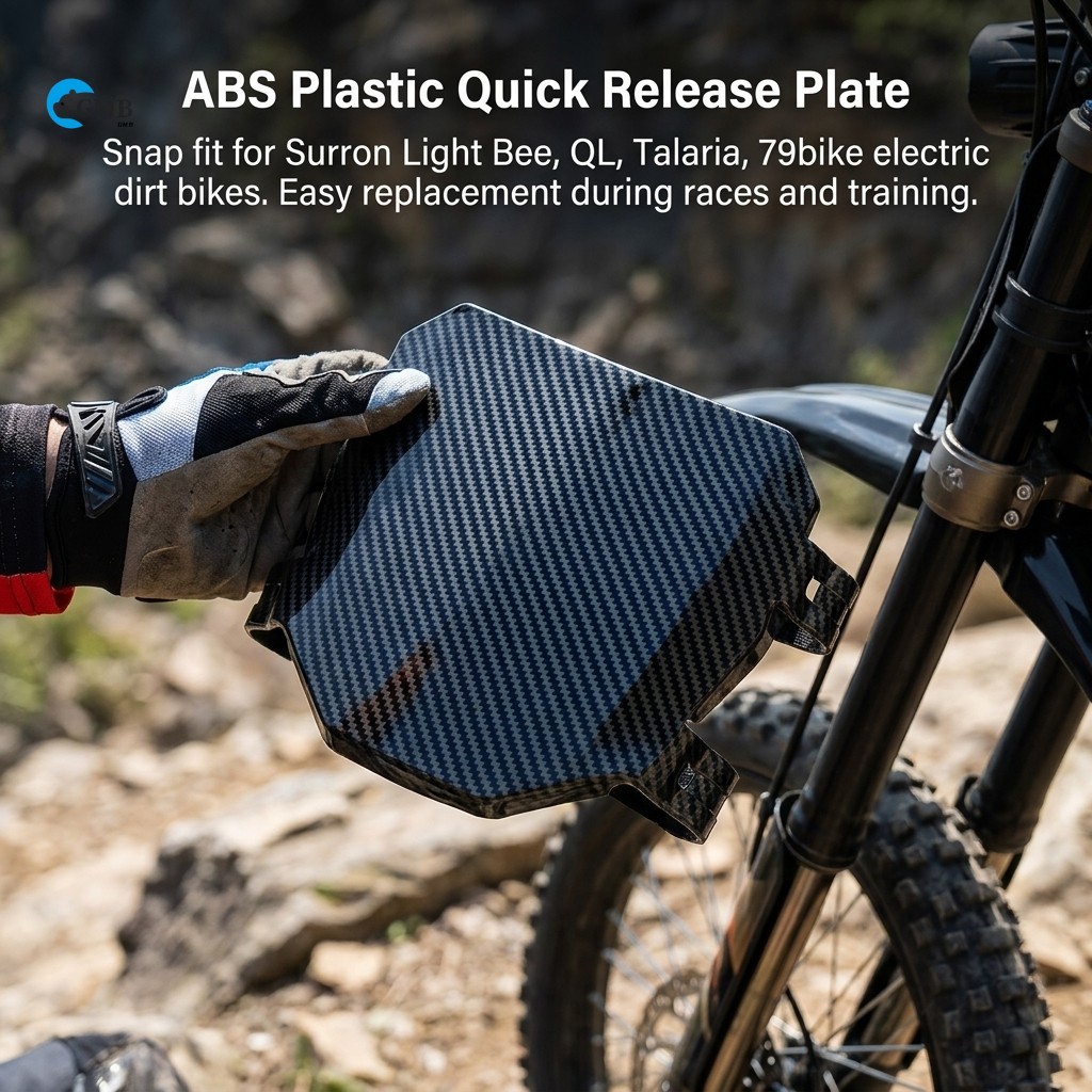 ABS ไฟฟ้า Dirt Bike จํานวนแผ่น Quick Release สําหรับ Surron Light Bee Talaria 79bike Racing Trail